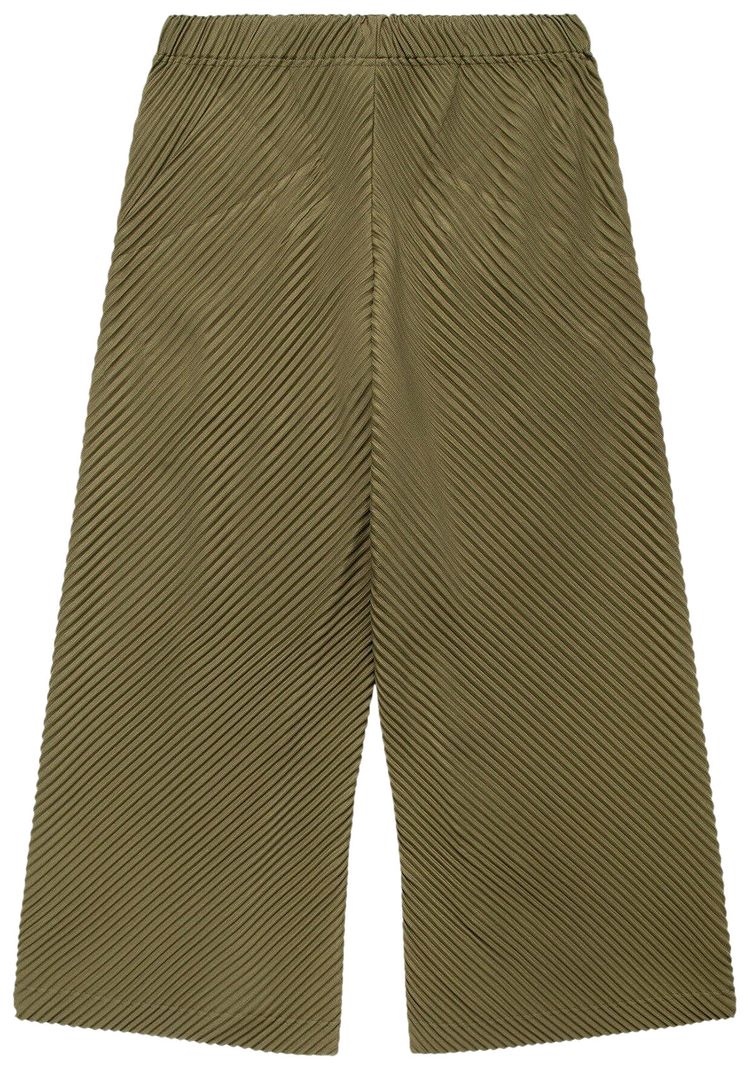 Homme Plisse Issey Miyake Pleated Trouser Moss Khaki