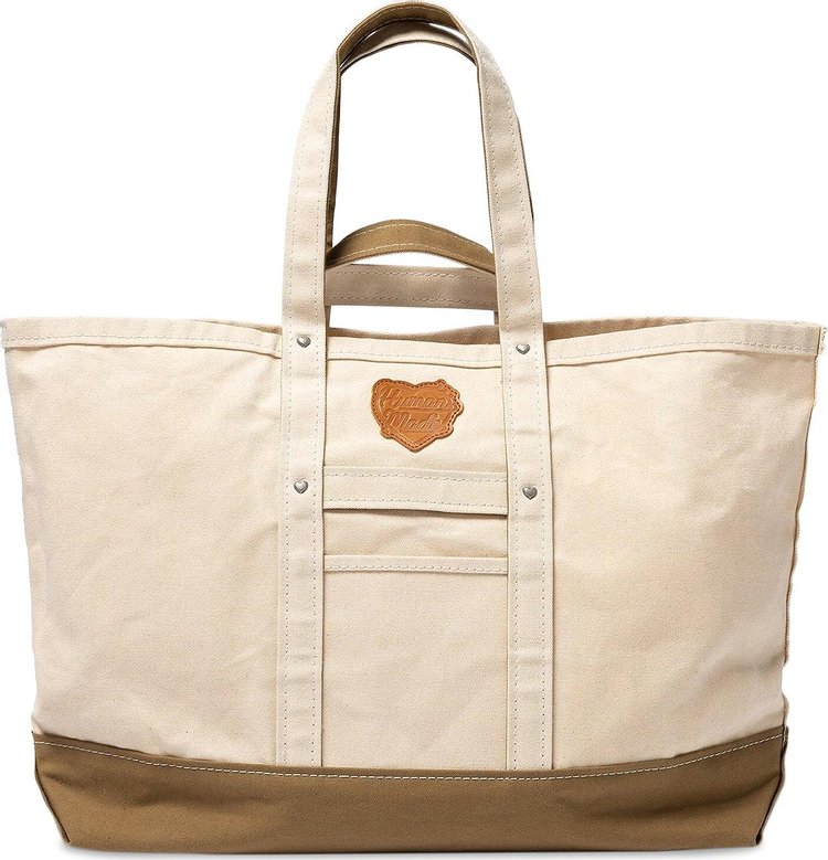 Human Made Heavy Canvas Large Tote Bag 'Beige'