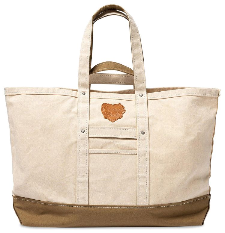 Human Made Heavy Canvas Large Tote Bag Beige