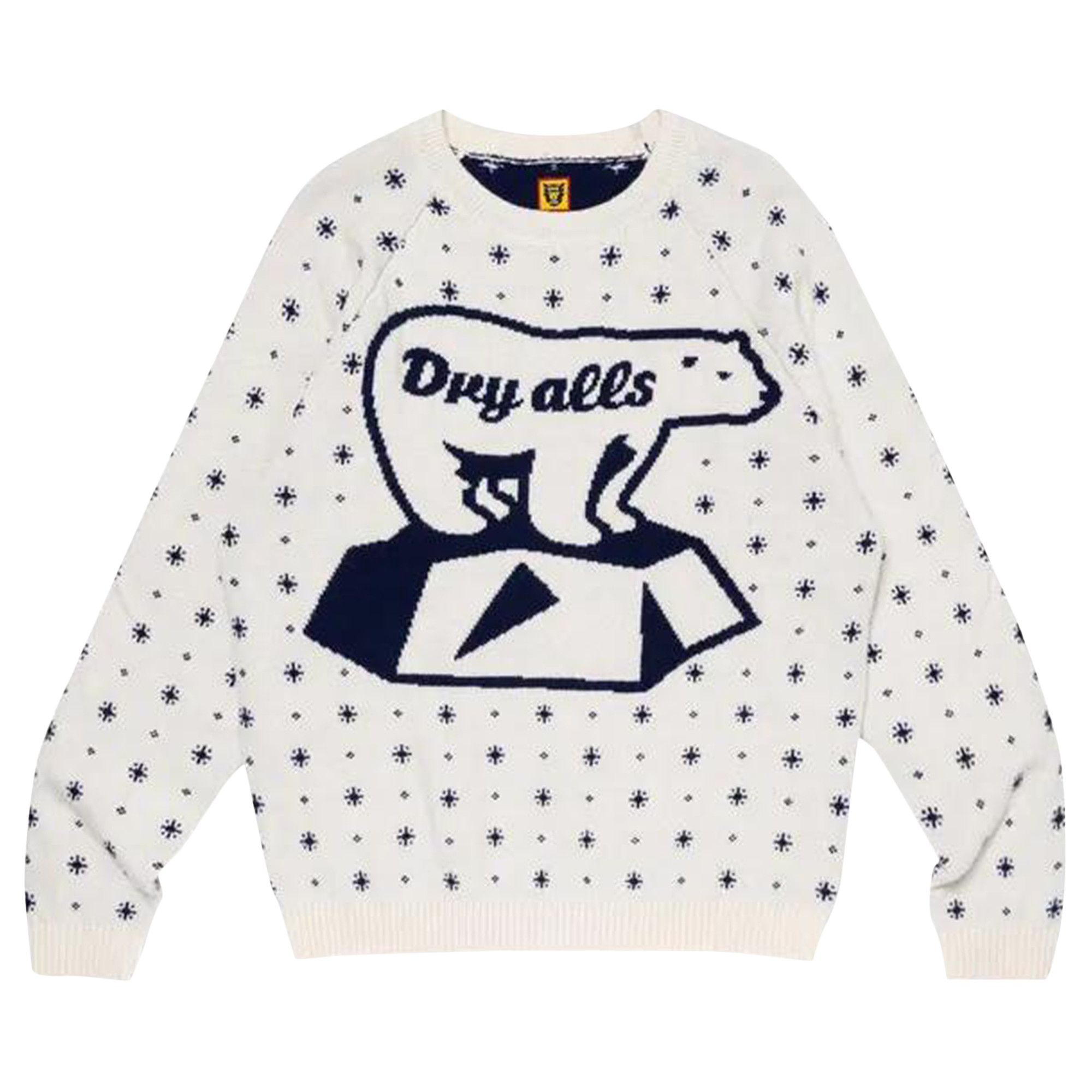 男女兼用 Bear Polar Made Human Buy Jacqurd 'White Sweater Knit トップス