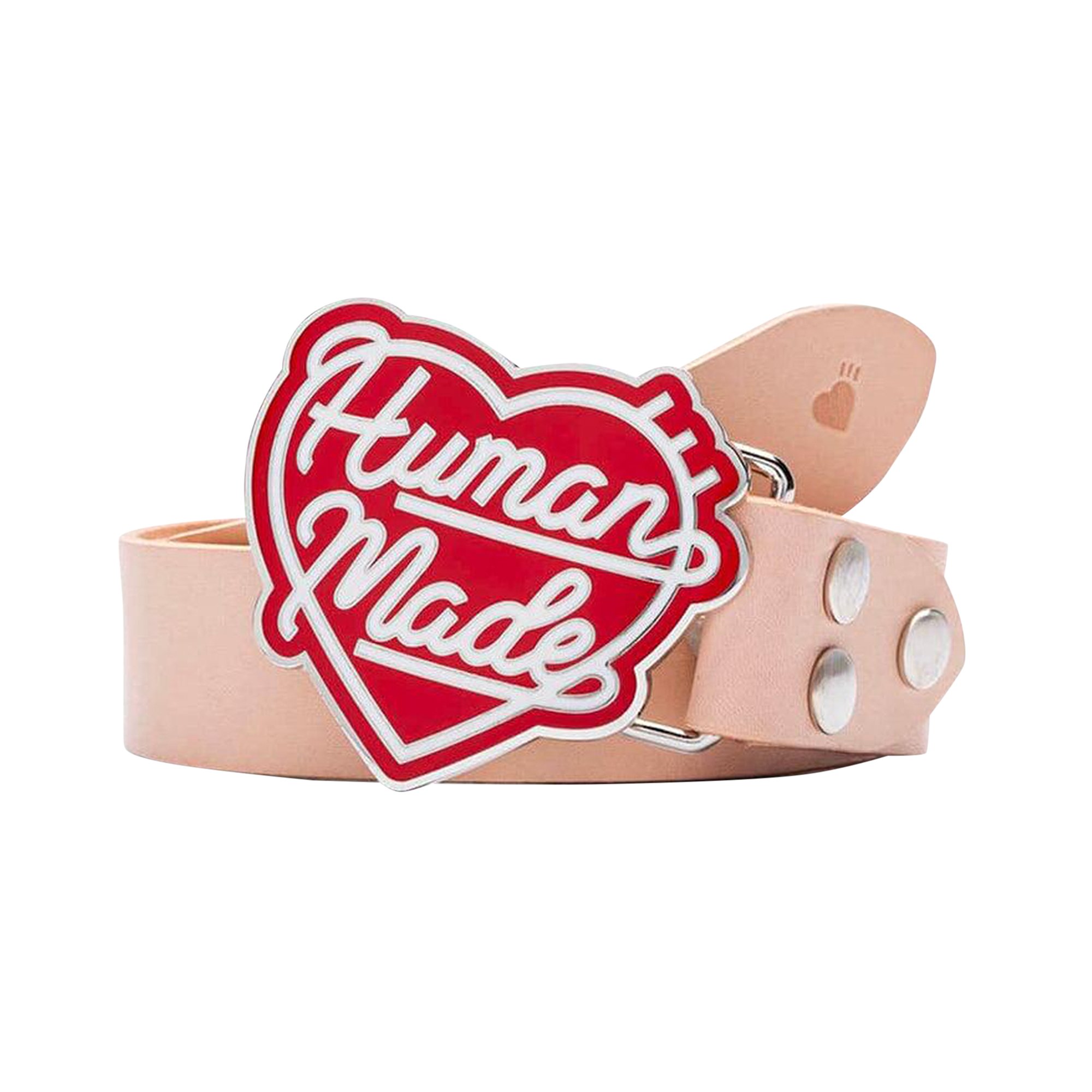 HUMAN MADE Heart Leather Belt Beige - 小物