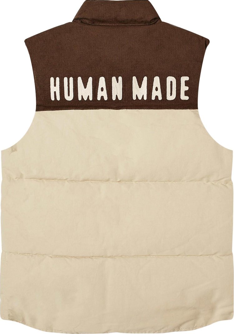 Human Made Reversible Down Vest Beige