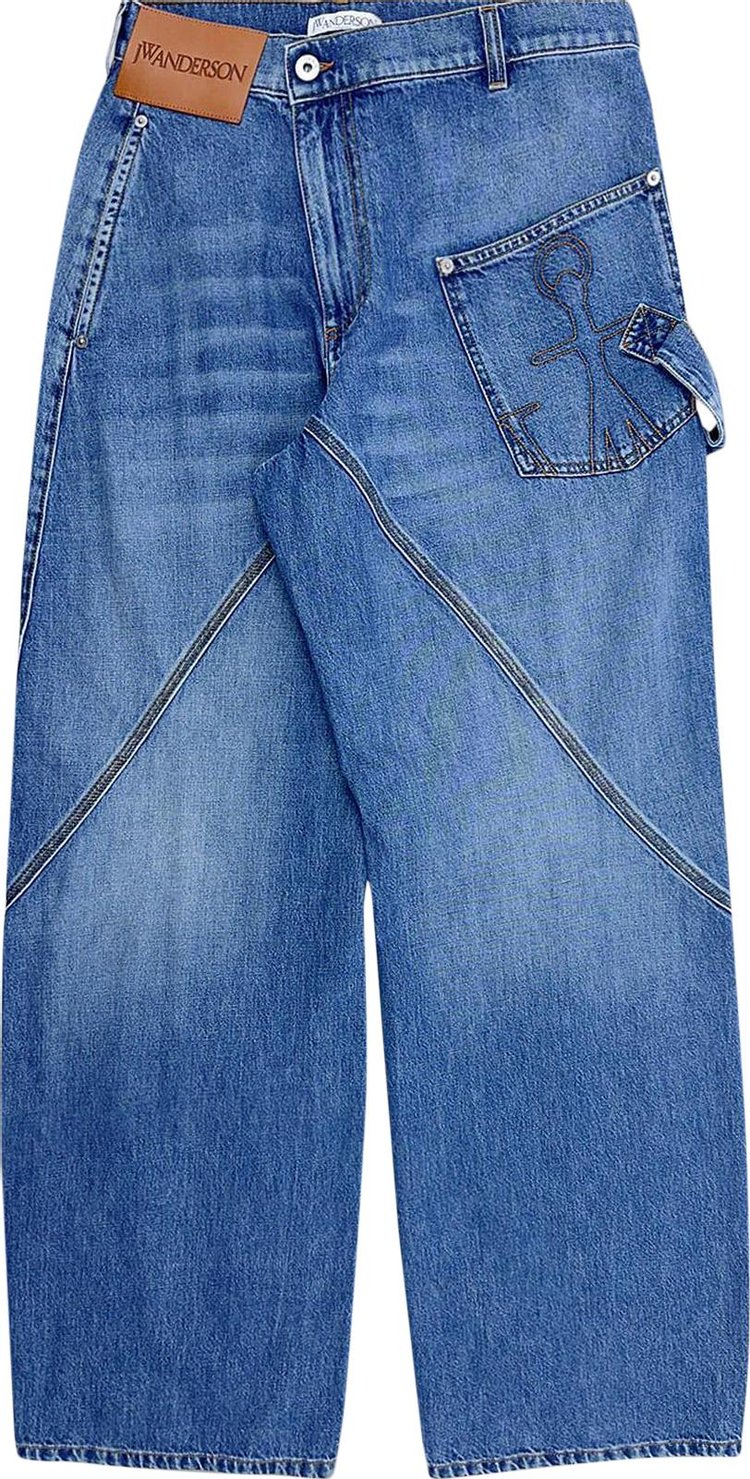JW Anderson Twisted Workwear Jeans 'Light Blue'