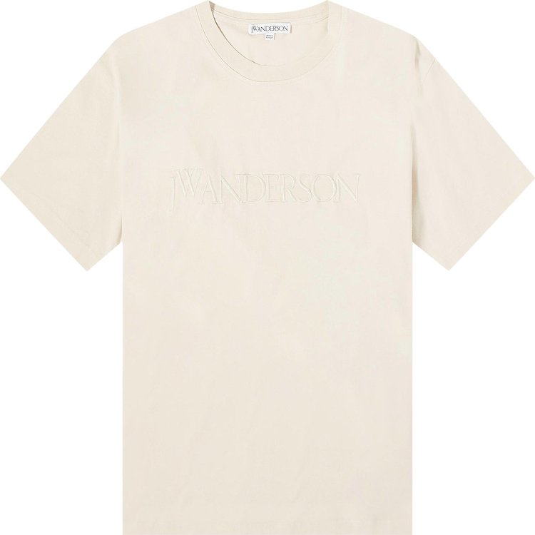 JW Anderson Logo Embroidery T-Shirt 'Beige'