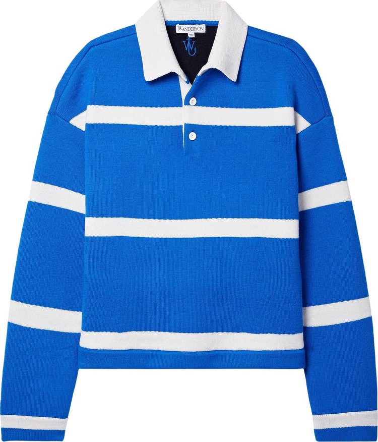 JW Anderson Structured Polo Top 'Azure Blue'