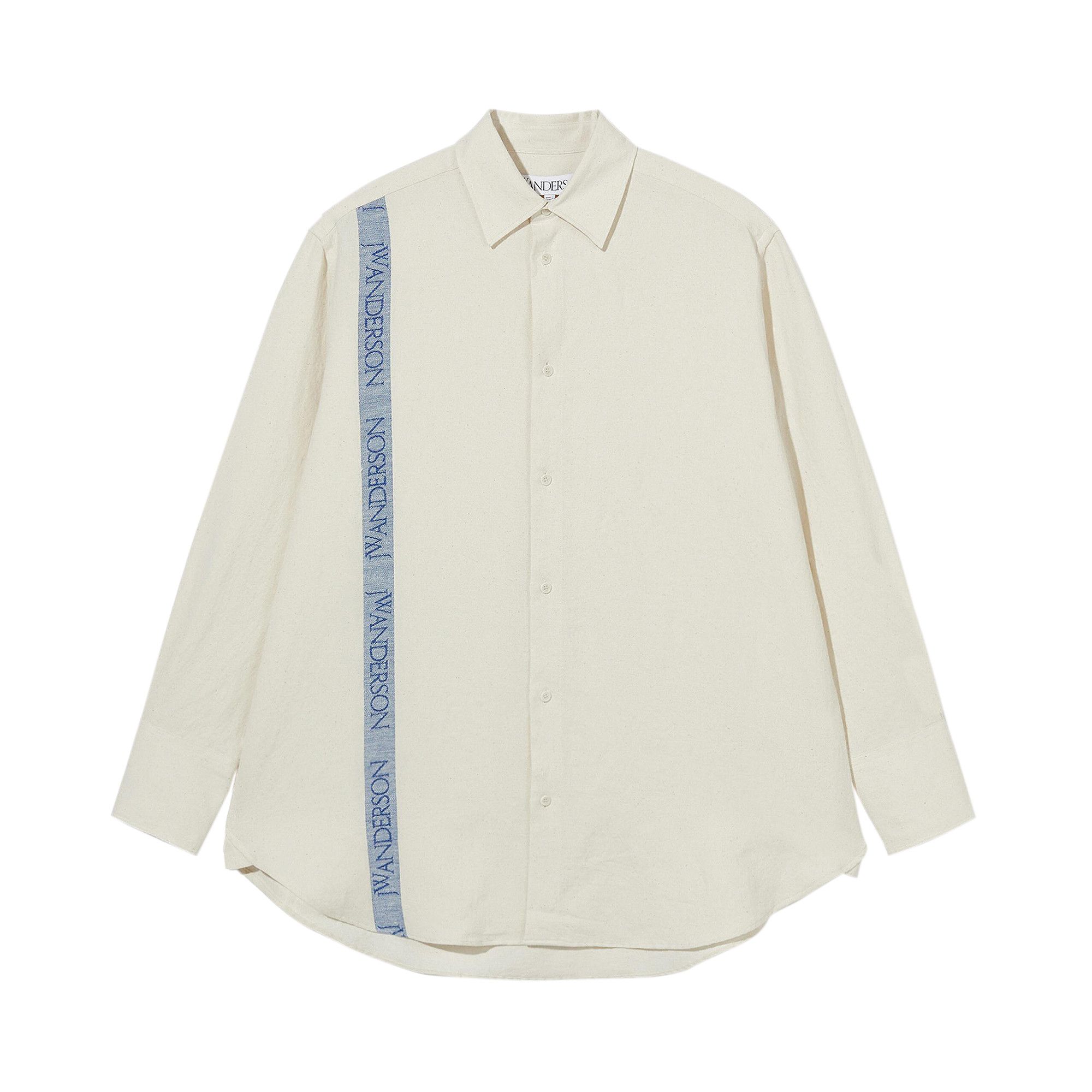 Tシャツ・カットソー J W ANDERSON SS24 'Tea towel' shirt (SH0300PG1483 002) JW Anderson Off-White Tea Towel Shirt JW Anderson