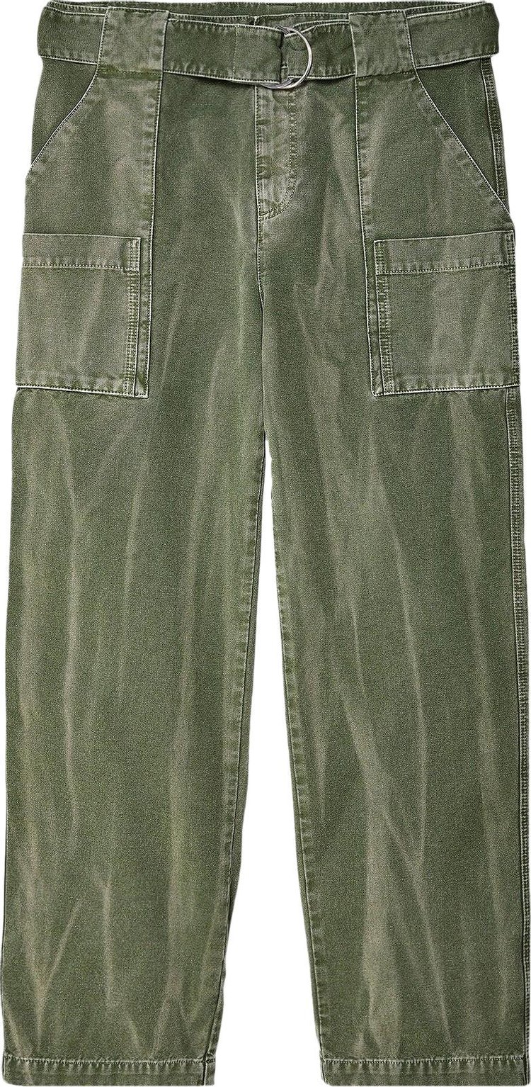 JW Anderson Wide Leg Cargo Trousers 'Green'