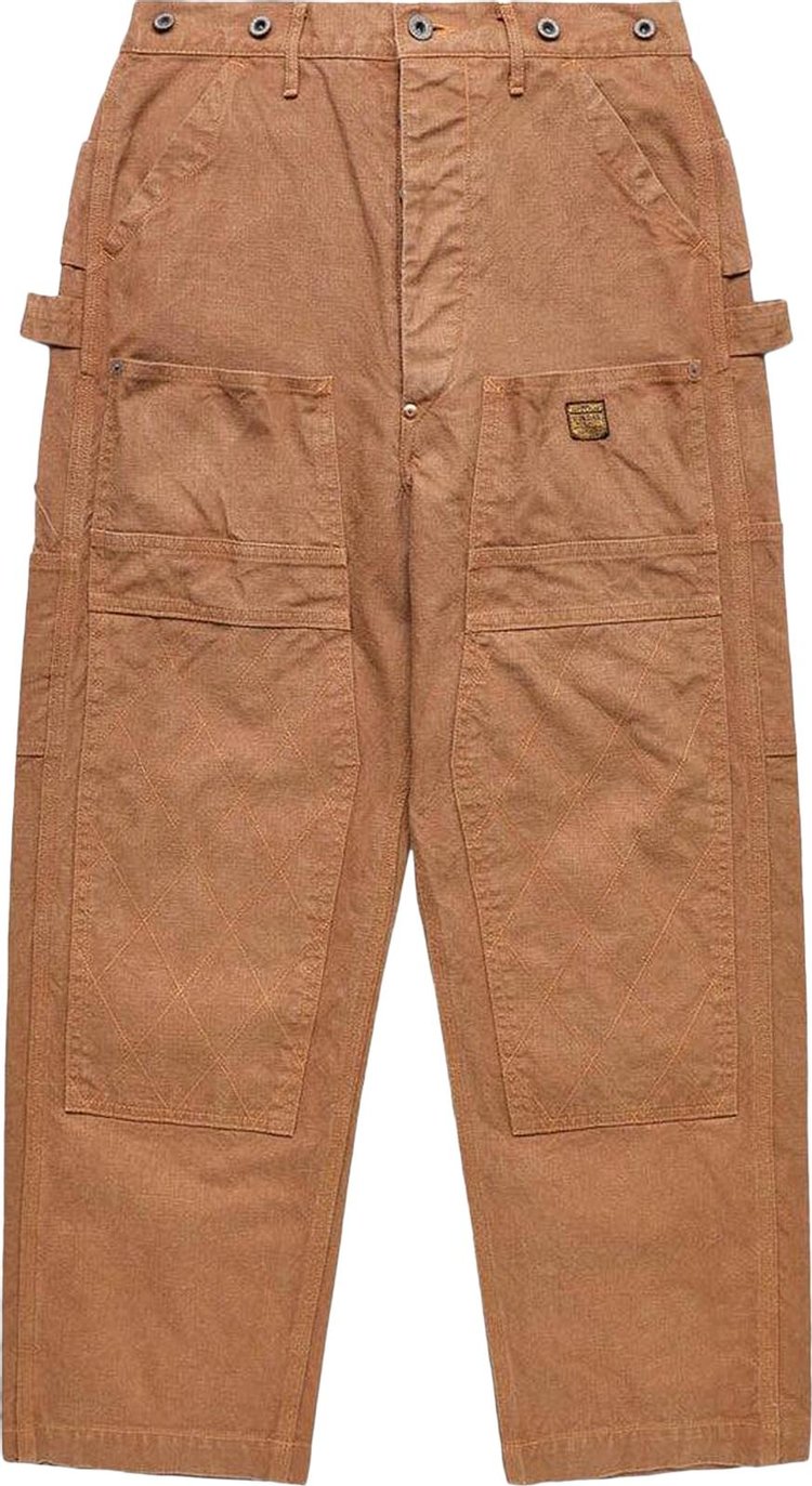 Kapital Canvas Lumber Pants 'Khaki/Yellow'
