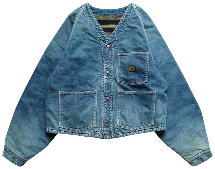 Kapital Denim Rainbowy Lining Railroad Jacket Indigo