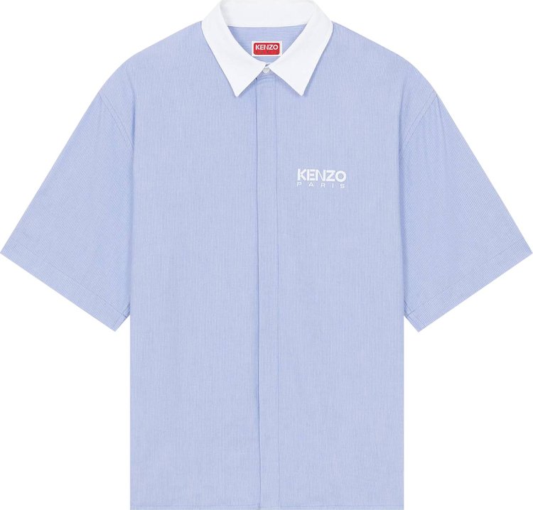 Kenzo Stripes Short-Sleeve Shirt 'Sky Blue'