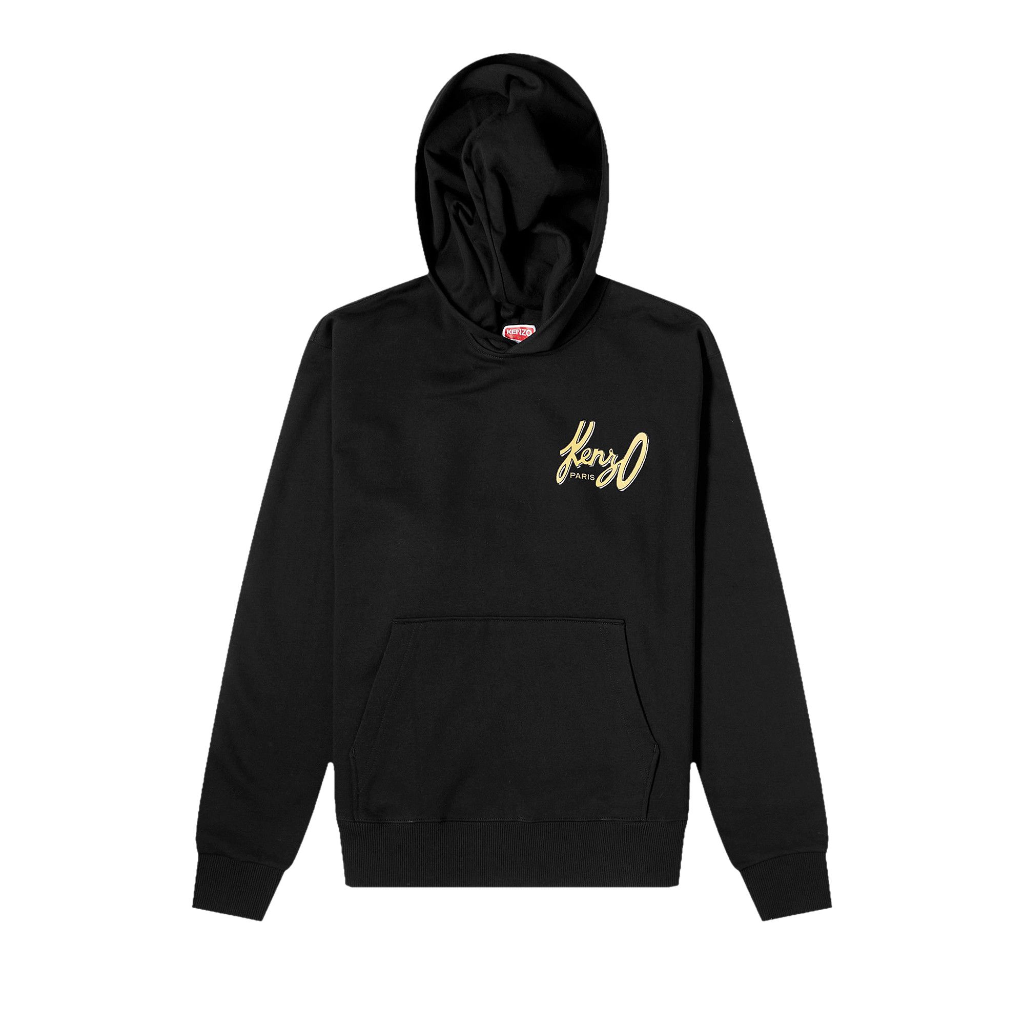 Buy Kenzo Logo Hoodie 'Black' - FD65SW0874MF 99J | GOAT AU