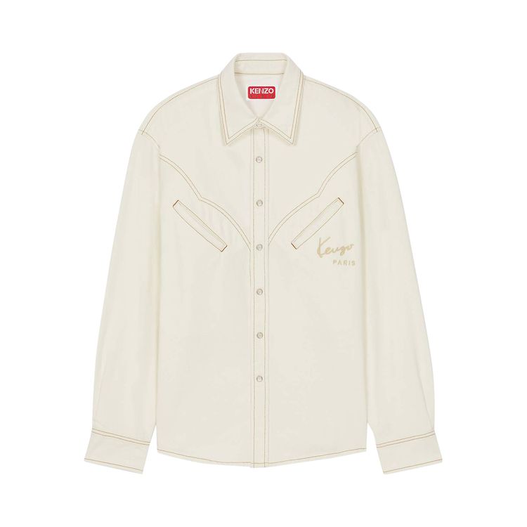 Kenzo Creations Western Shirt Stone Bleached White