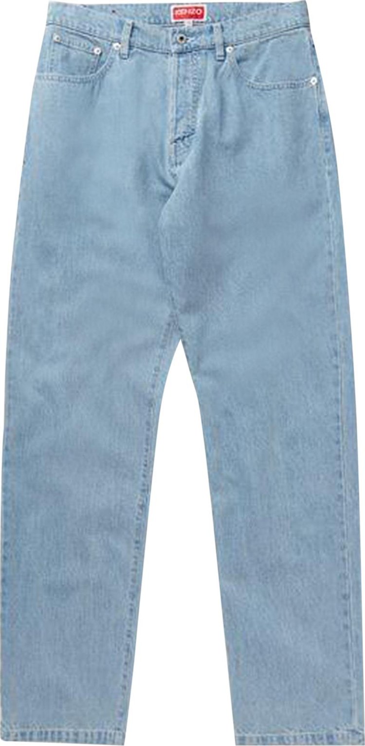 Kenzo Botan Loose Fit Jeans 'Stone Bleached Blue'