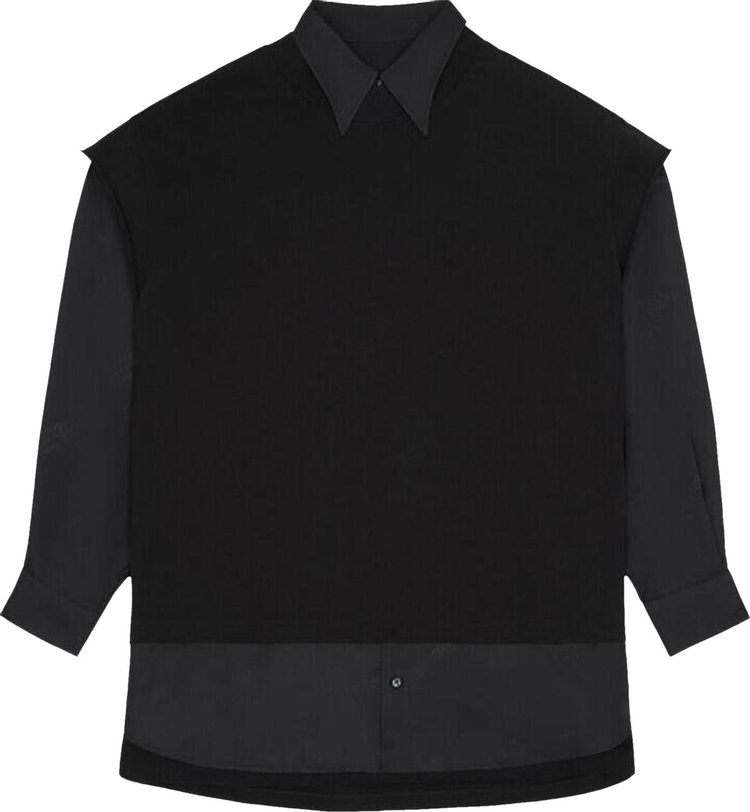 MM6 Maison Margiela Maxi Layered Shirt 'Black'