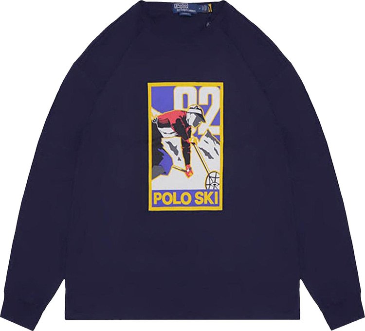 Polo Ralph Lauren Long-Sleeve Polo Ski T-Shirt 'Cruise Navy'