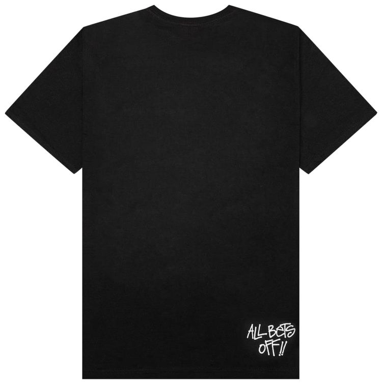 Stussy All Bets Off Pigment Dyed T Shirt Black