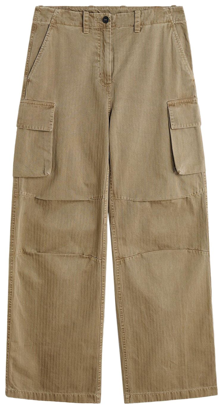 Our Legacy Peak Cargo Pants Olive Herringbone