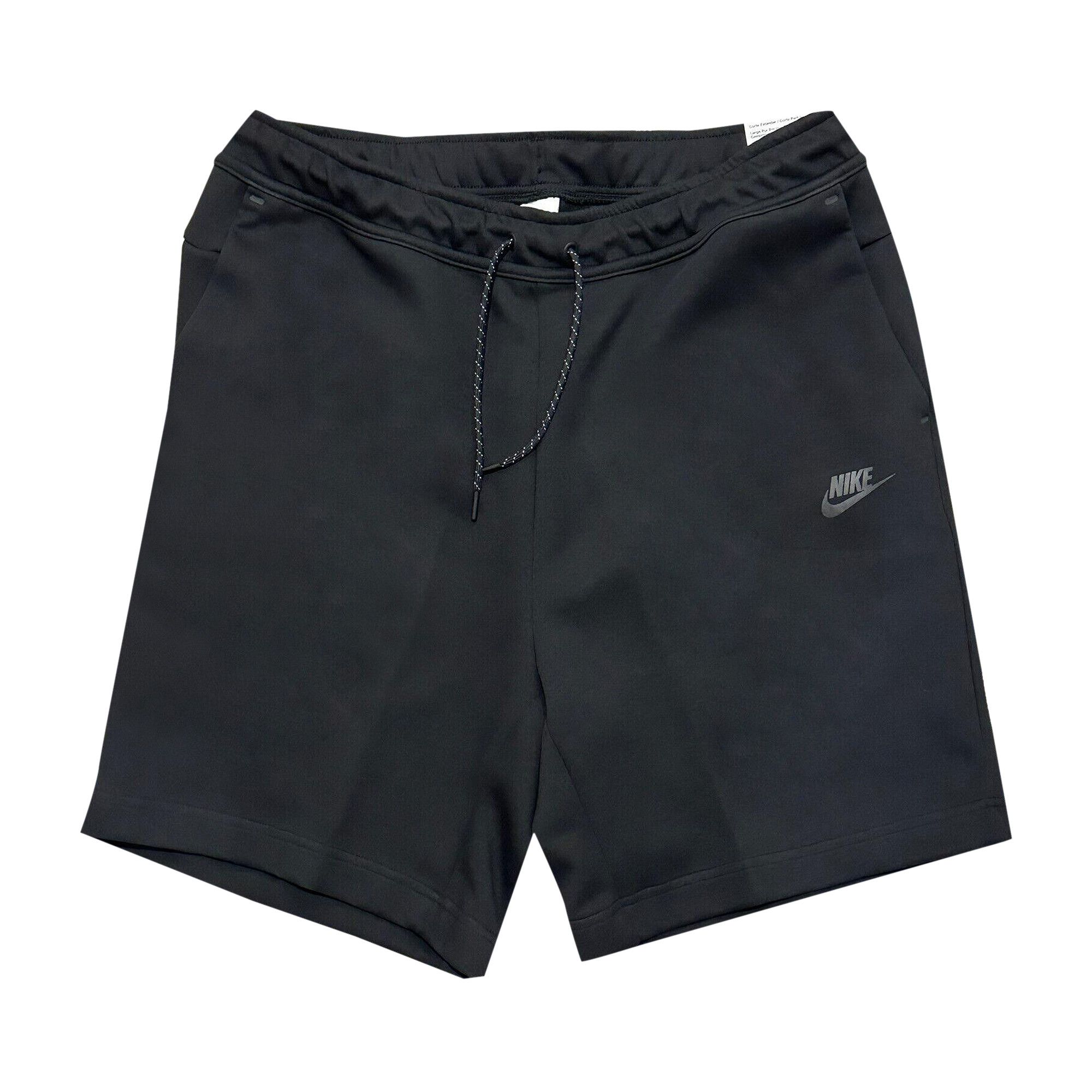 Black fleece nike shorts top
