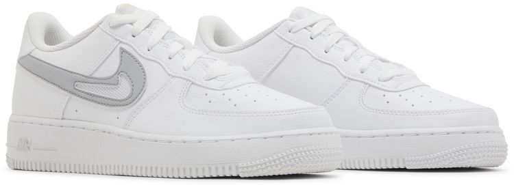 Nike Air Force 1 GS Cut Out Swoosh White Photon Dust