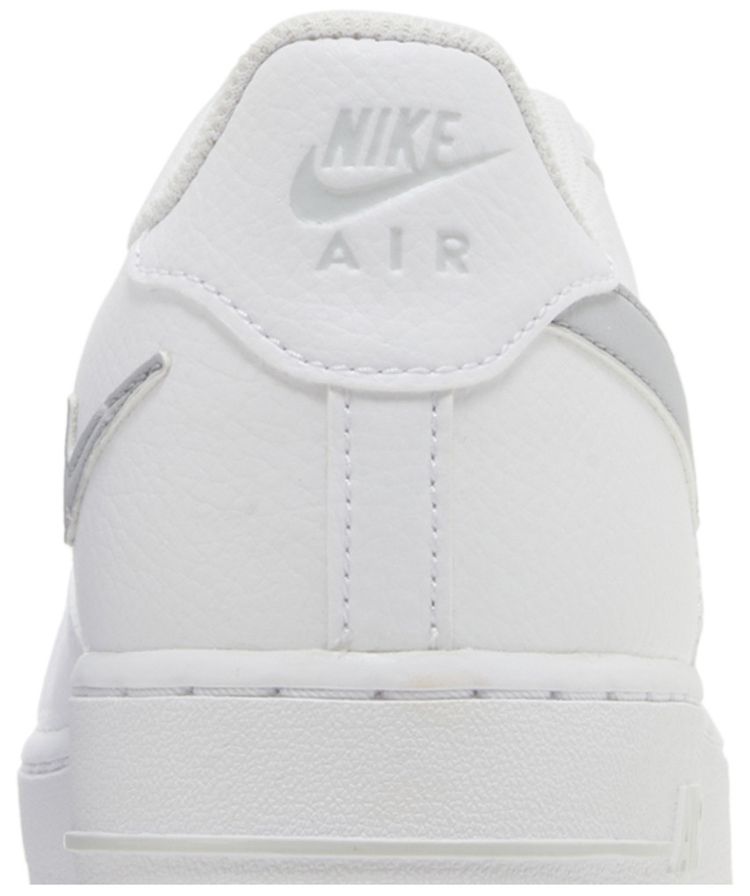 Nike Air Force 1 GS Cut Out Swoosh White Photon Dust