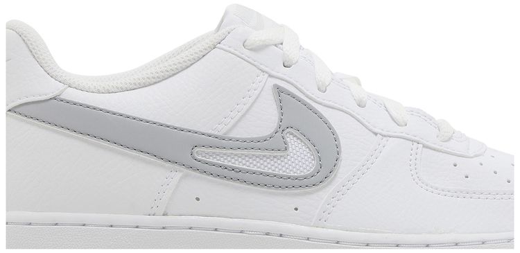 Nike Air Force 1 GS Cut Out Swoosh White Photon Dust