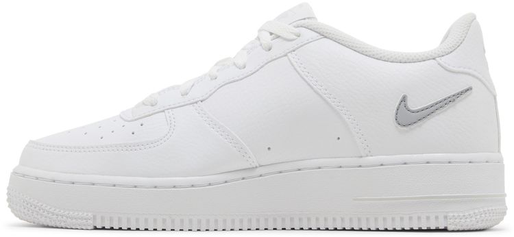 Nike Air Force 1 GS Cut Out Swoosh White Photon Dust
