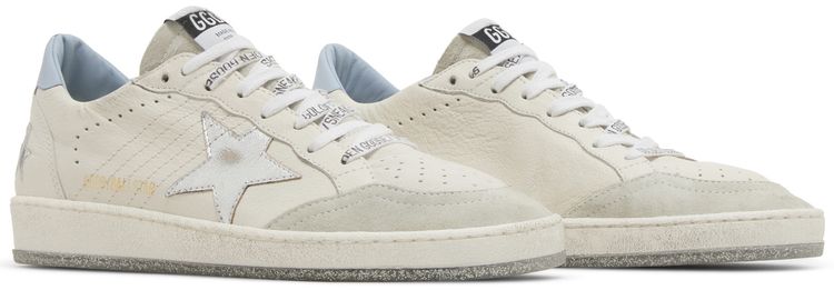 Golden Goose Wmns Ball Star White Blue Fog