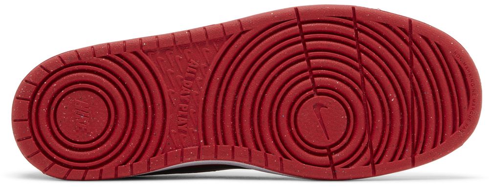 Nike Court Borough Low Recraft Gs 'black University Red'