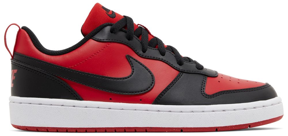 Nike Court Borough Low Recraft Gs 'black University Red'