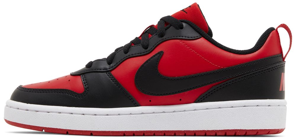 Nike Court Borough Low Recraft Gs 'black University Red'