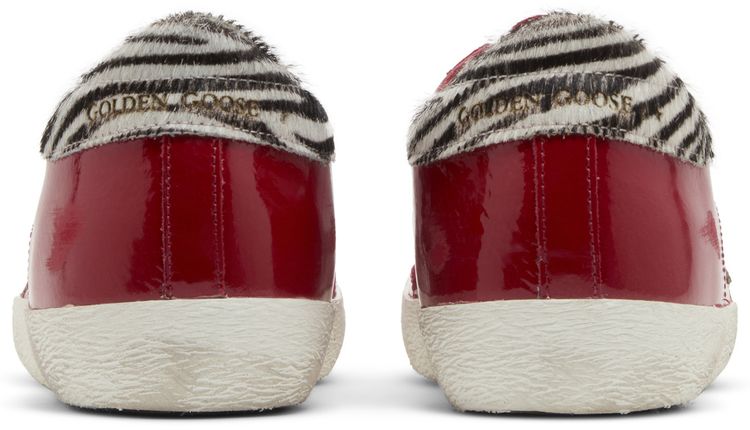 Golden Goose Wmns Superstar Red Zebra Stripes