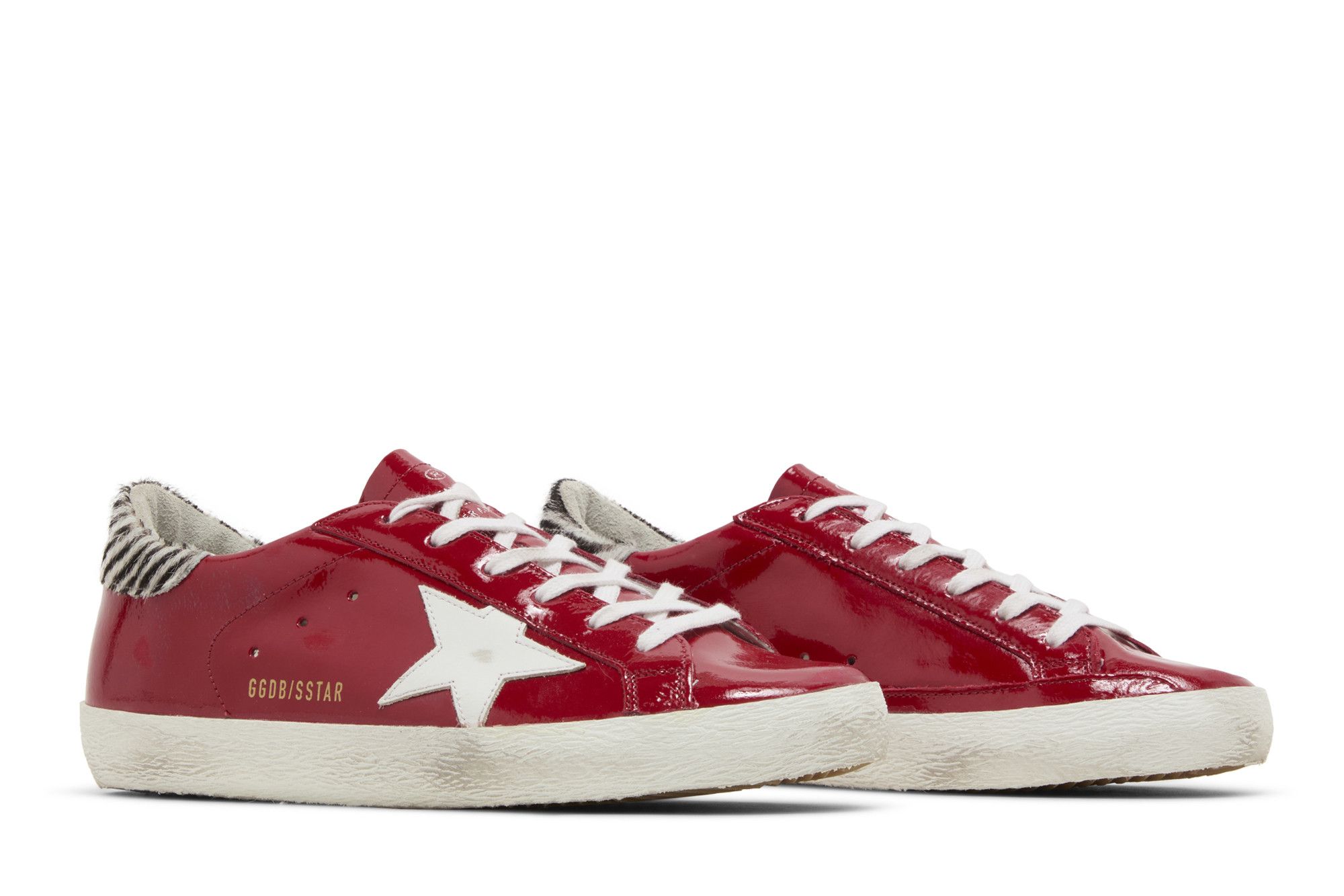 Buy Golden Goose Wmns Superstar Red Zebra Stripes GWF00101 F002578 40409 GOAT