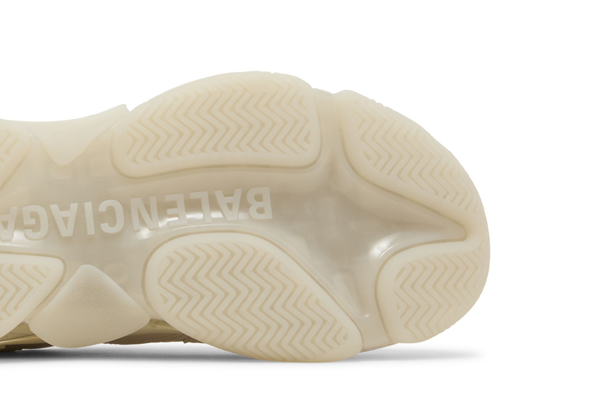 【BALENCIAGA】Triple S Clear Sole スニーカー★ベージュ★24cm ホワイト の ウィメンズ Triple S Clear Sole スニーカー