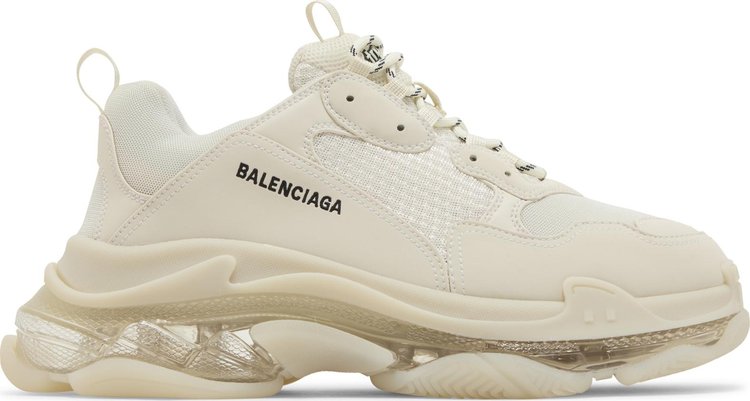 Balenciaga Triple S Sneaker Clear Sole   Beige