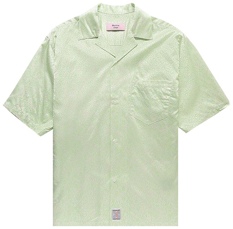 Martine Rose Hawaiian Shirt Green Floral
