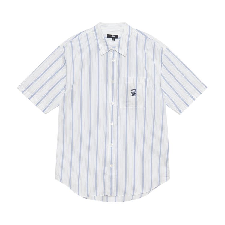 Stussy Boxy Short Sleeve Shirt White