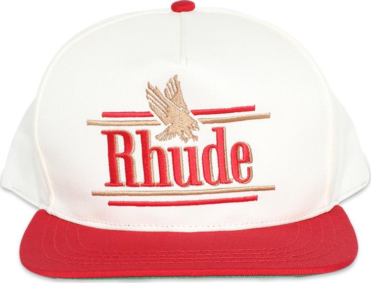 Rhude Rossa Structured Hat 'Ivory/Red'