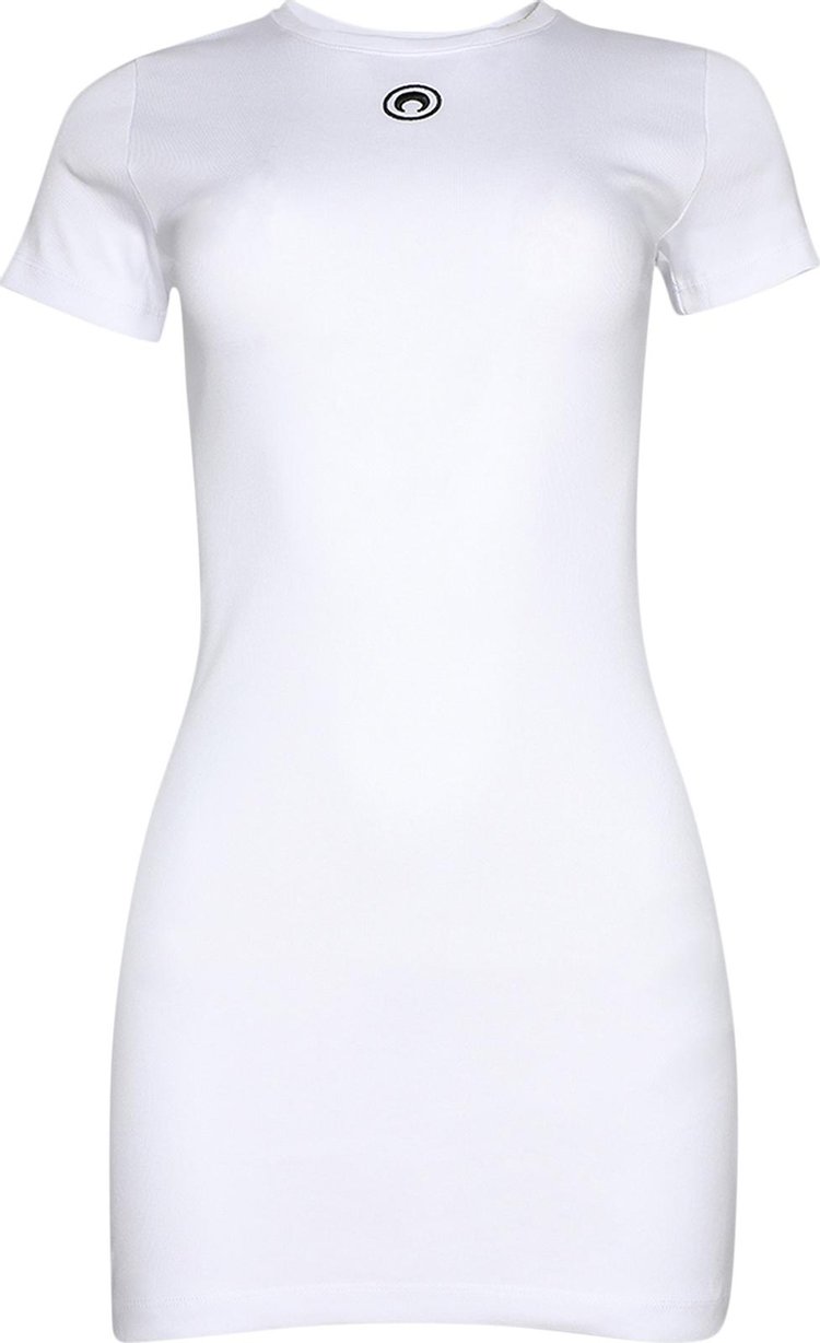 Marine Serre Rib T-Shirt Dress 'White'