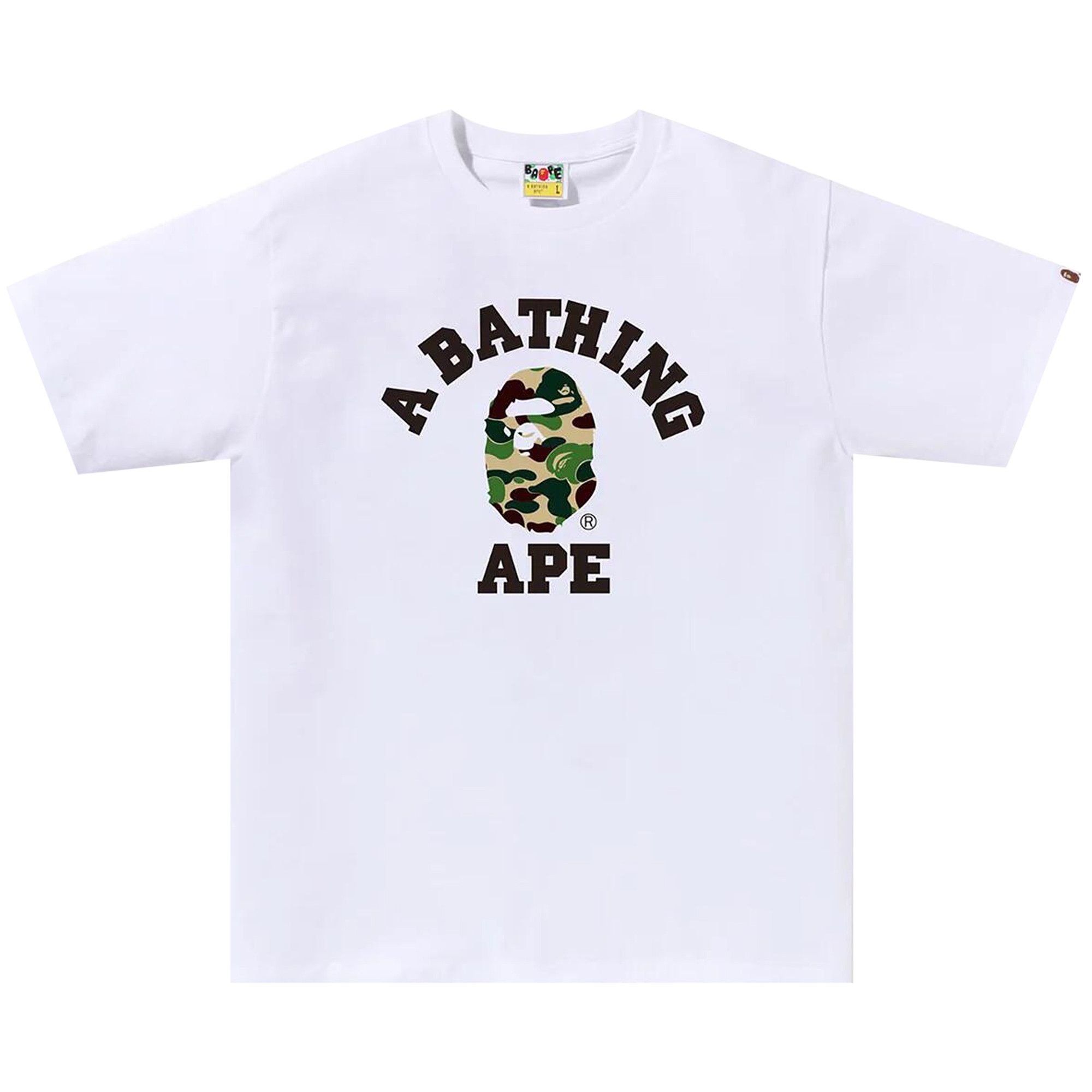 トップス ABC CAMO COLLEGE MINI TEE BAPE ABC Camo College Tee (SS21) Black/Blue Men's - SS21 - US