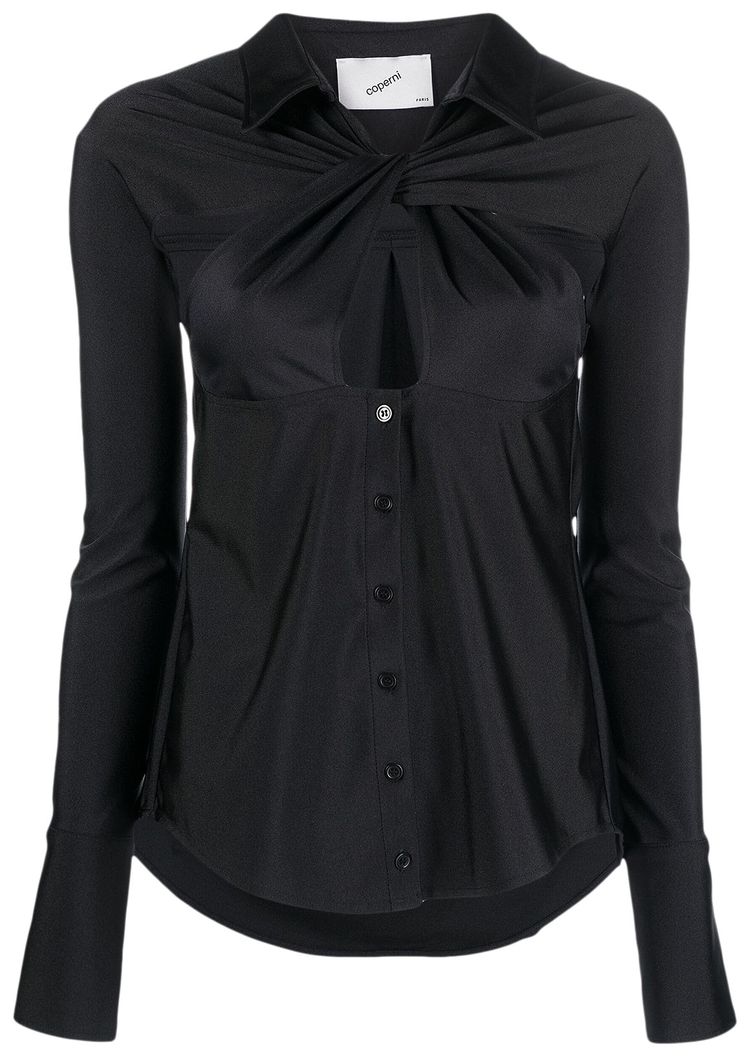 Coperni Cut Out Shirt Black