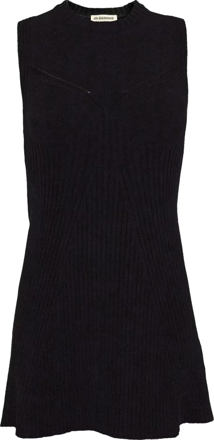 Jil Sander Long Knitted Top 'Black'