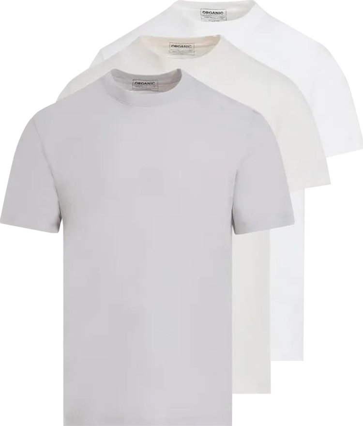 Maison Margiela Organic Jersey T Shirt 3 Pack Beige