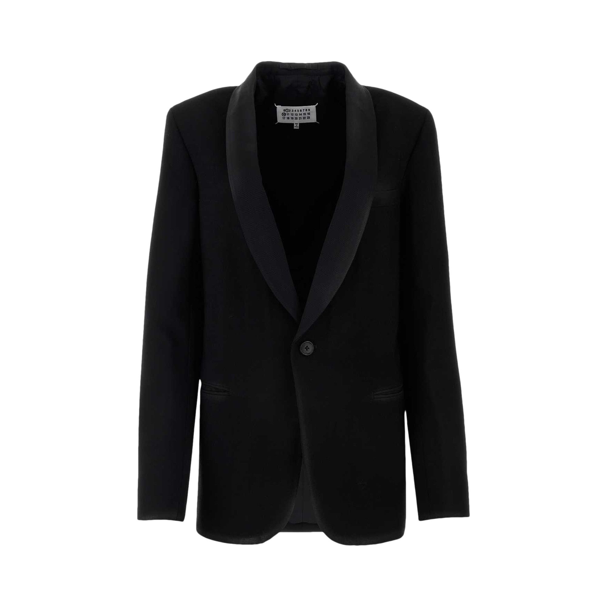 ジャケット Maison Margiela Black gabardine blazer (S51BN0432S78075 961) Maison Margiela | Gabardine Blazer at Ekseption - EKSEPTION USA