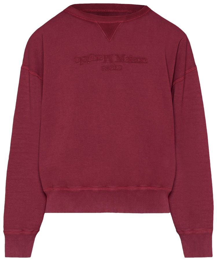 Maison Margiela Crewneck Sweatshirt Bordeaux