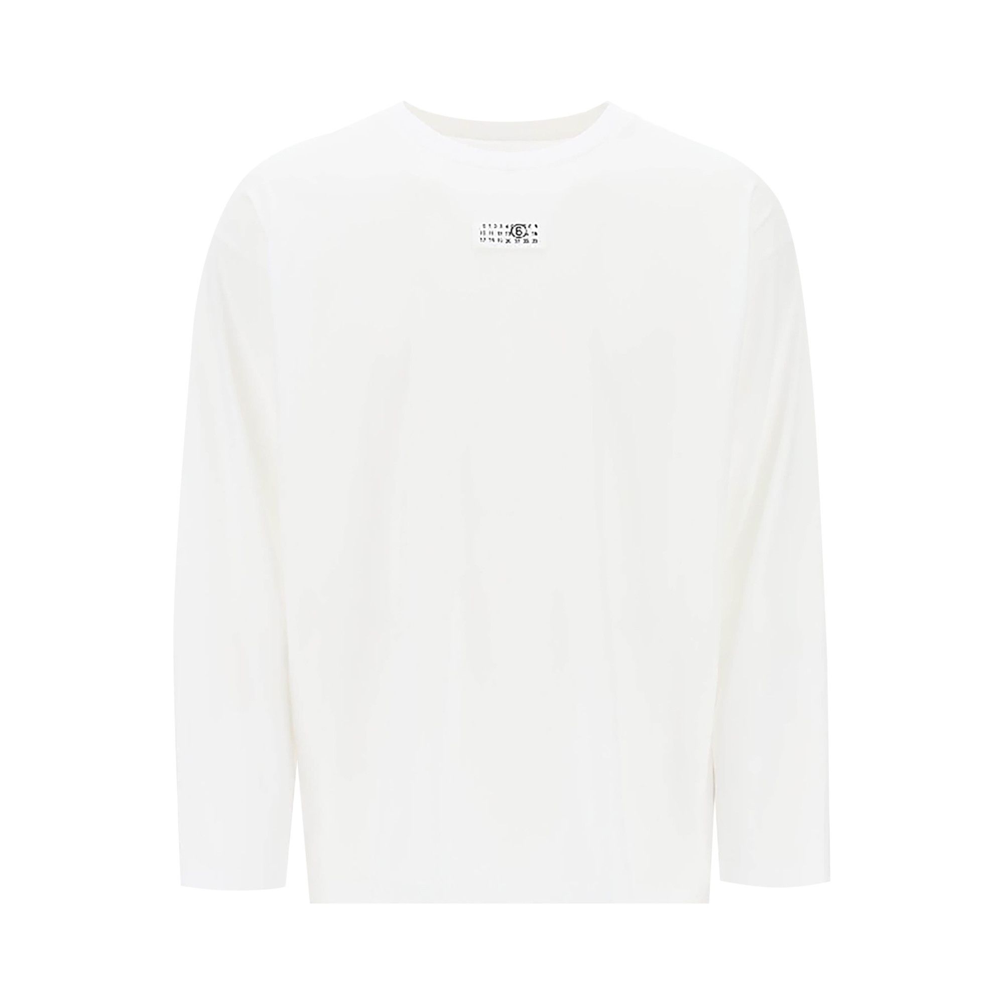Buy MM6 Maison Margiela Logo Long-Sleeve T-Shirt 'White Buy MM6 Maison Margiela Logo Long-Sleeve T-Shirt 'White