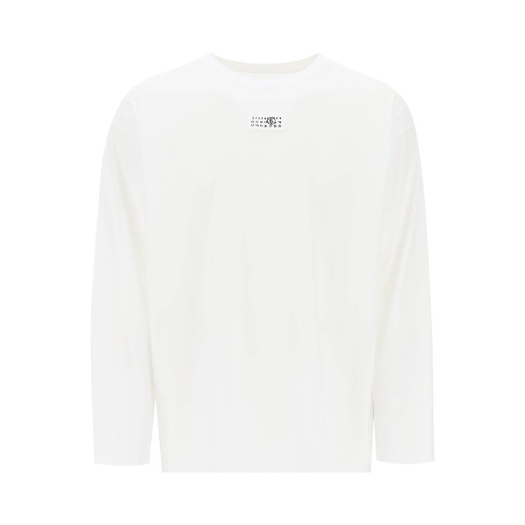 MM6 Maison Margiela Logo Long-Sleeve T-Shirt 'White'