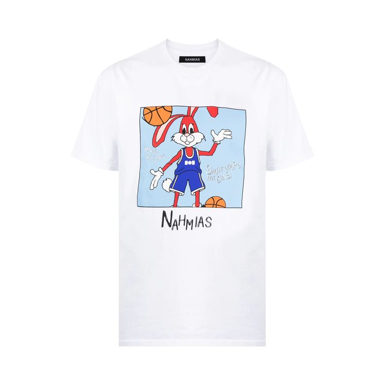Nahmias Shoot Hoops T Shirt White