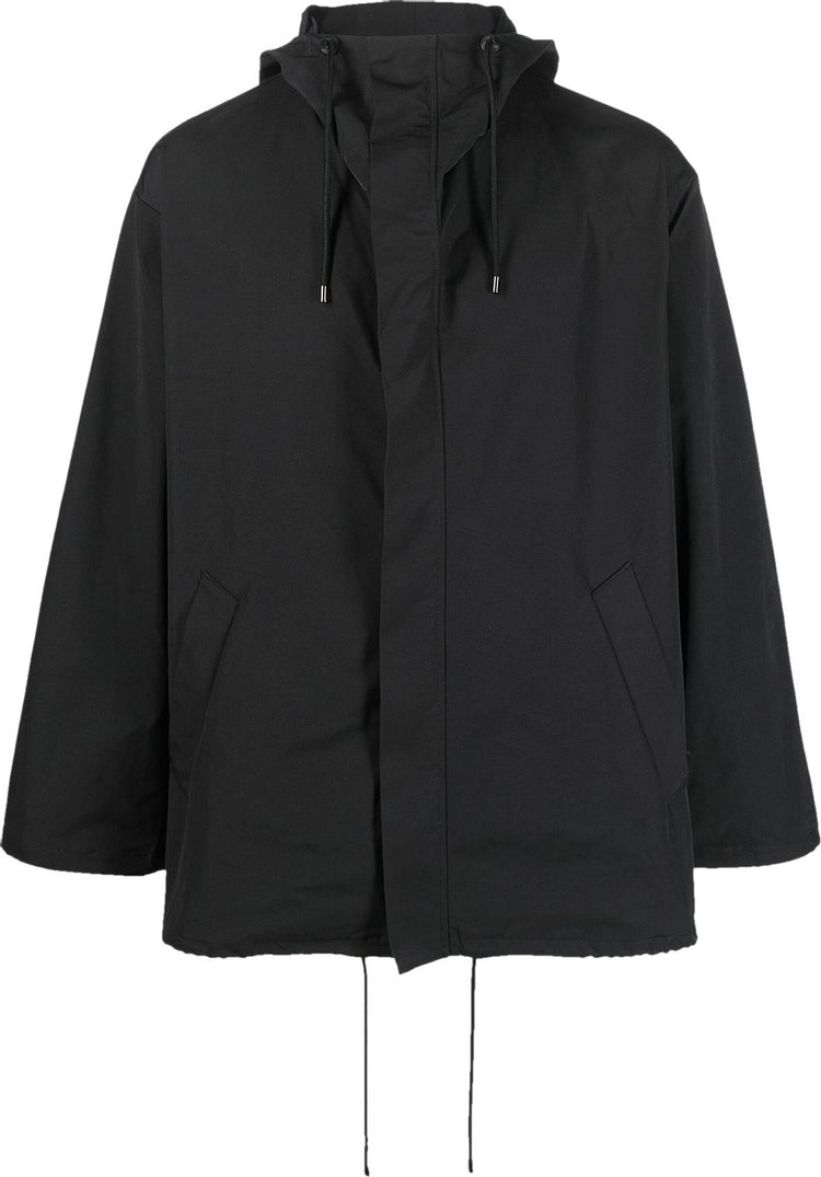 Auralee Water Resistant Hooded Jacket 'Black'