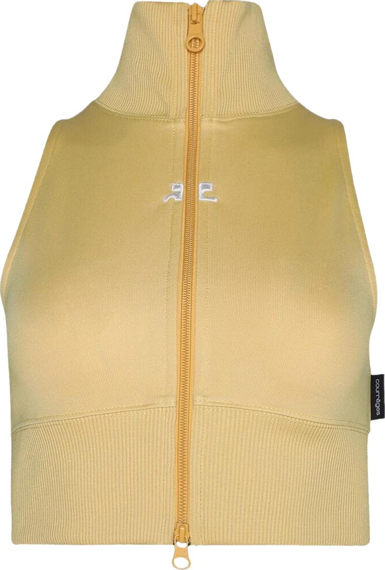 Courreges Cropped Interlock Tracksuit Vest Pollen