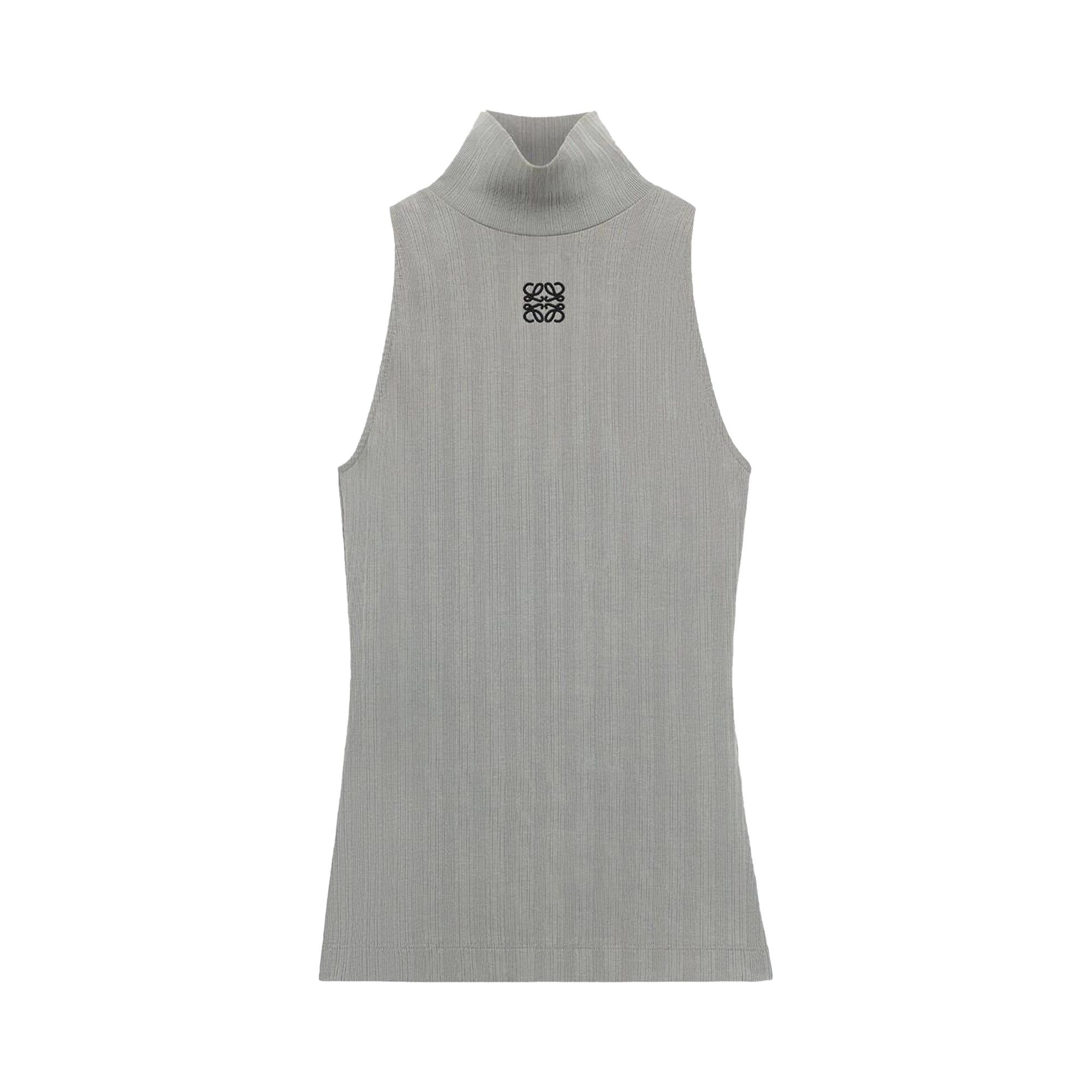 LOEWE セール★ HIGH NECK SWEATSHIRT★GREY Loewe Men's High Neck Anagram Sweater in Grey Melange Loewe